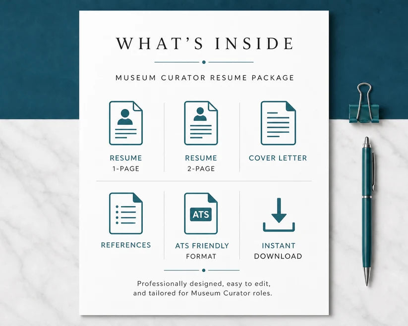 Graphic Designer Resume Template + Cover Letter | Modern Two-Page, ATS