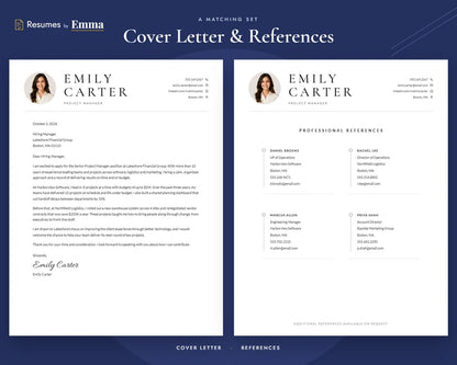 Resume Template Word, Google Docs, Apple Pages Resume, Professional Resume, CV Template, Modern Resume, Minimalist Resume, CV Resume