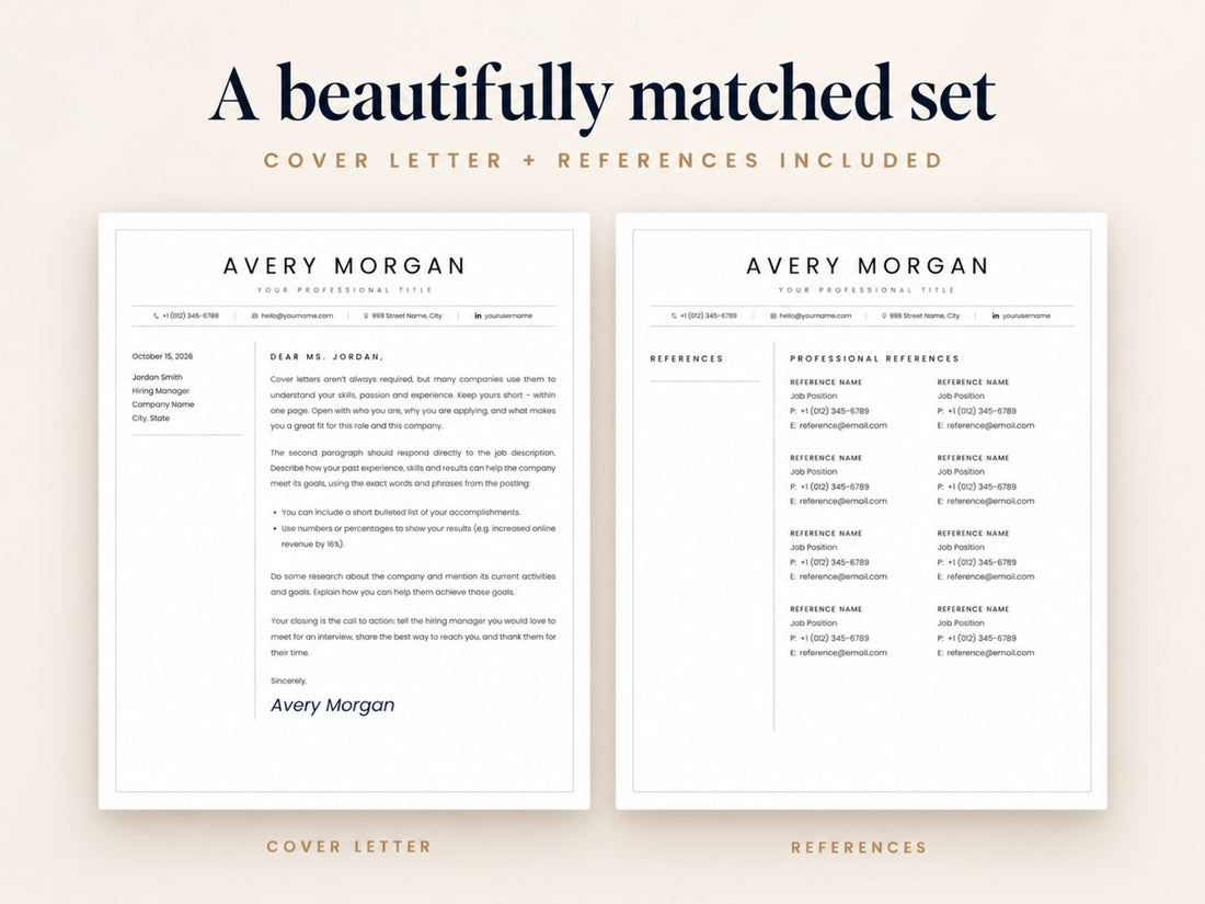 07 Cover Letter References