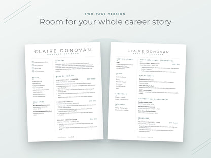 07 Two Page Resume