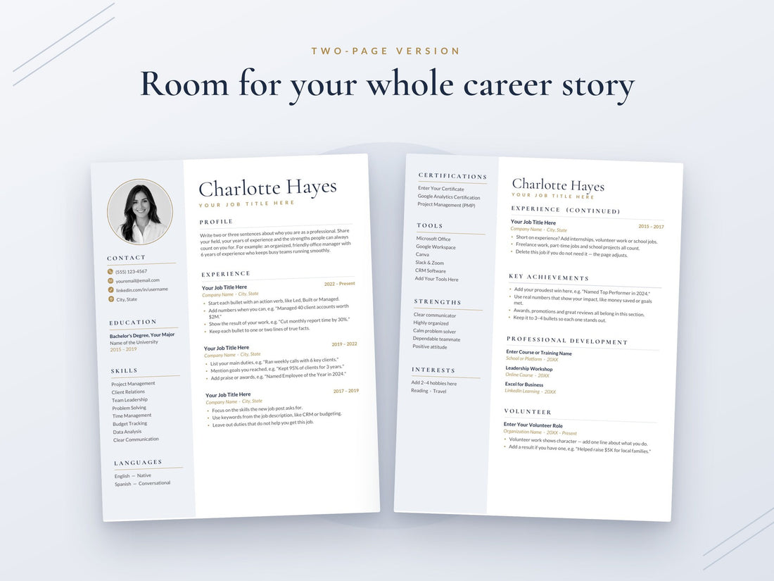 07 Two Page Resume