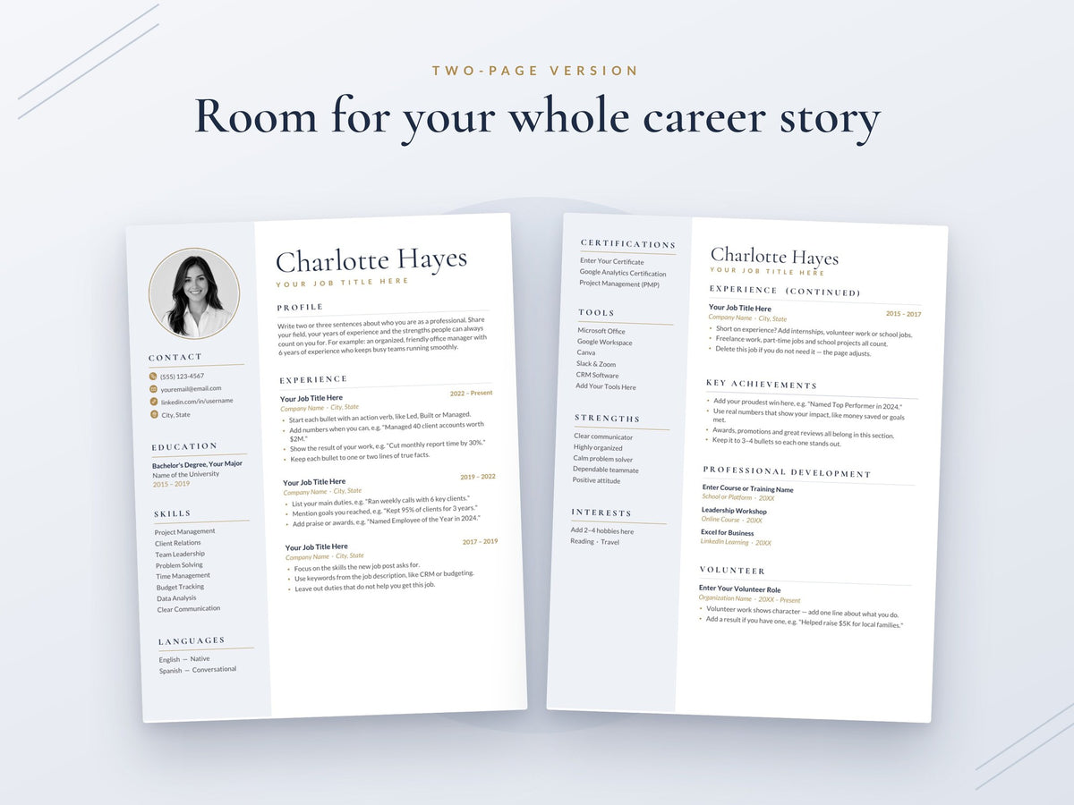 07 Two Page Resume