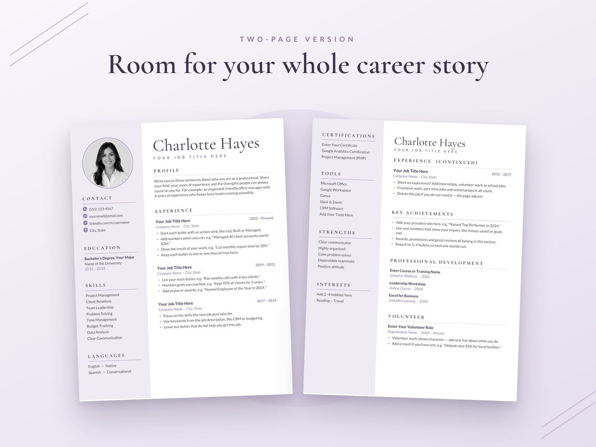 07 Two Page Resume