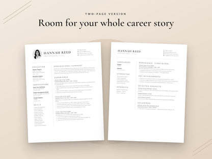 07 Two Page Resume