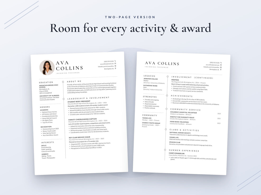 07 Two Page Resume