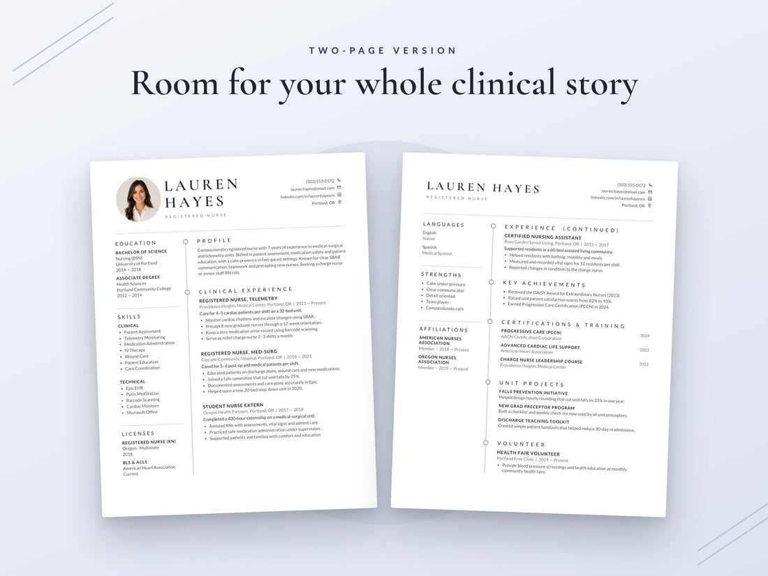 07 Two Page Resume