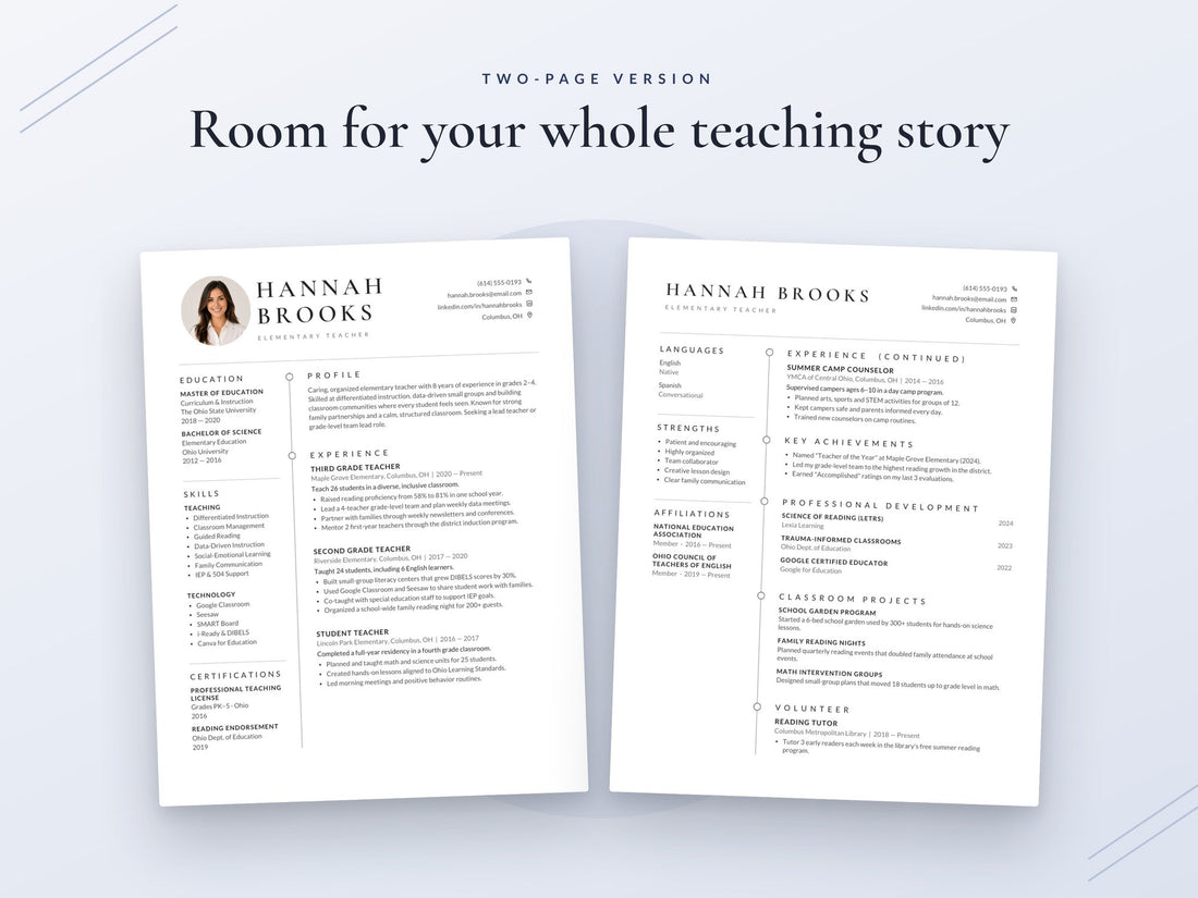 07 Two Page Resume