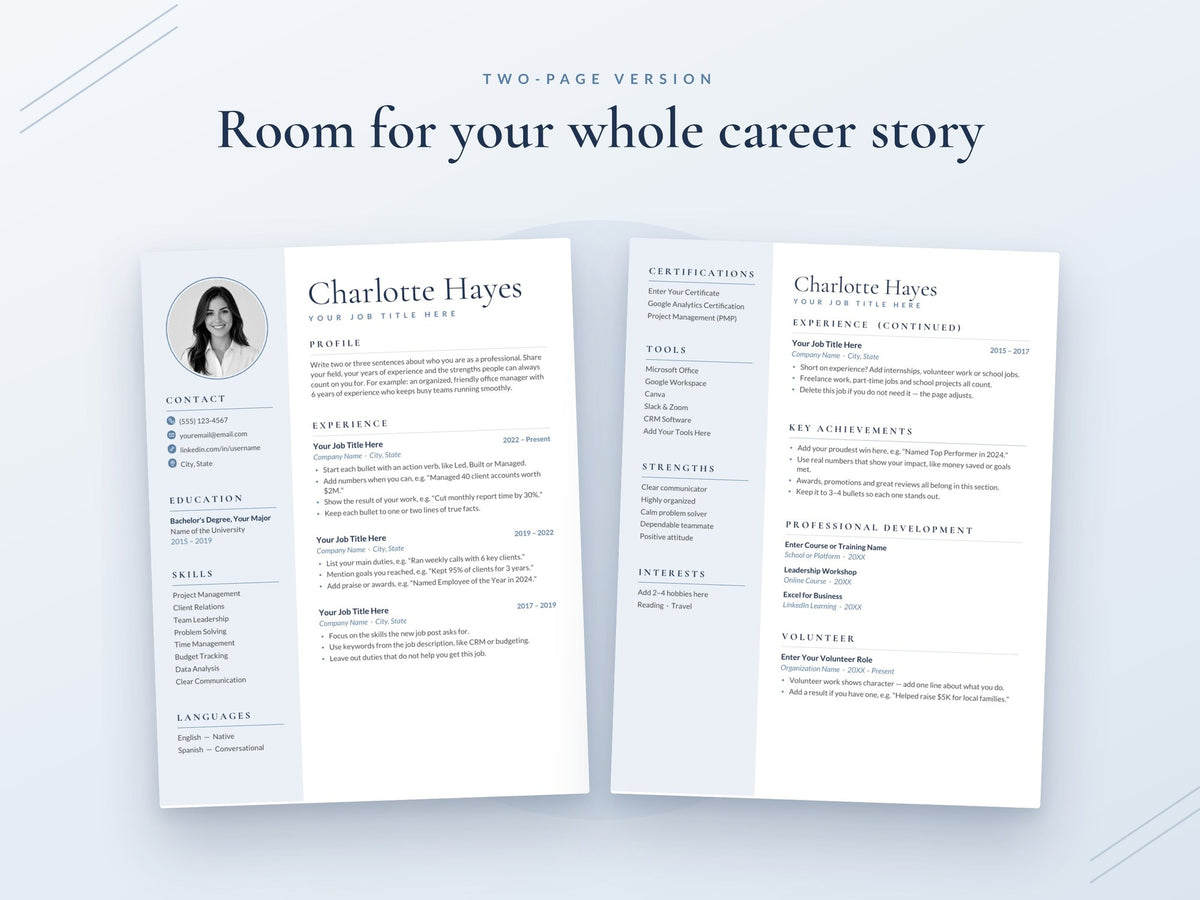 07 Two Page Resume