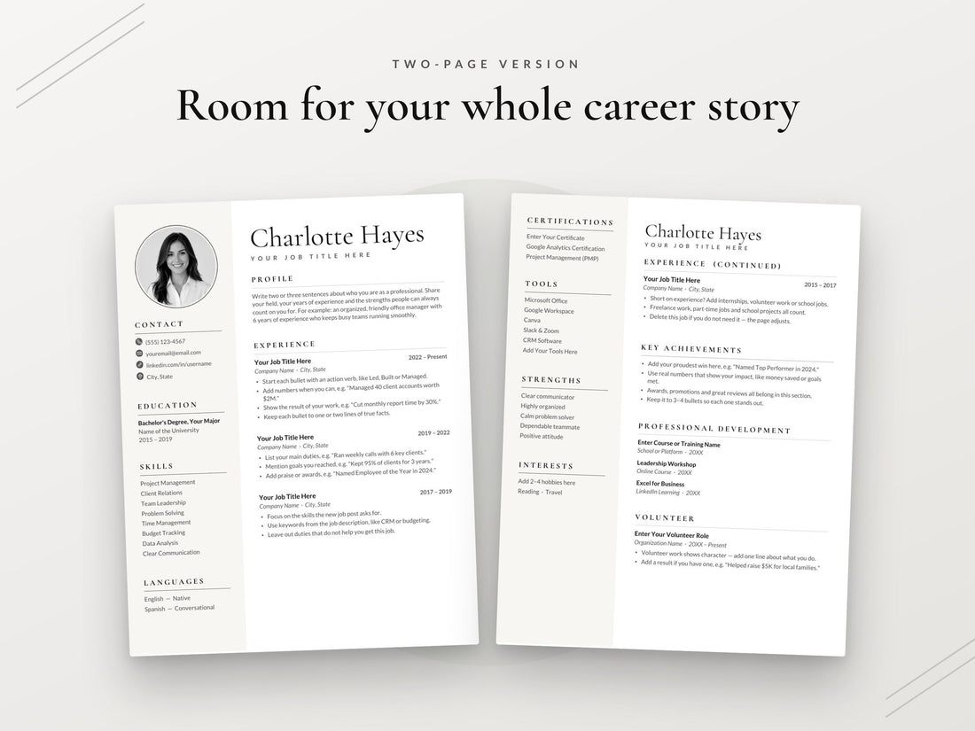 07 Two Page Resume