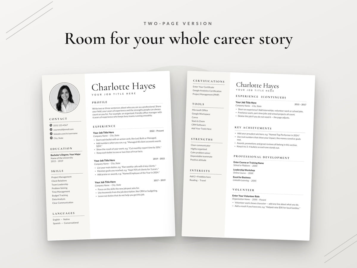 07 Two Page Resume