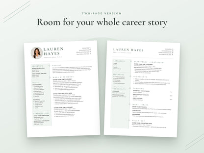 07 Two Page Resume