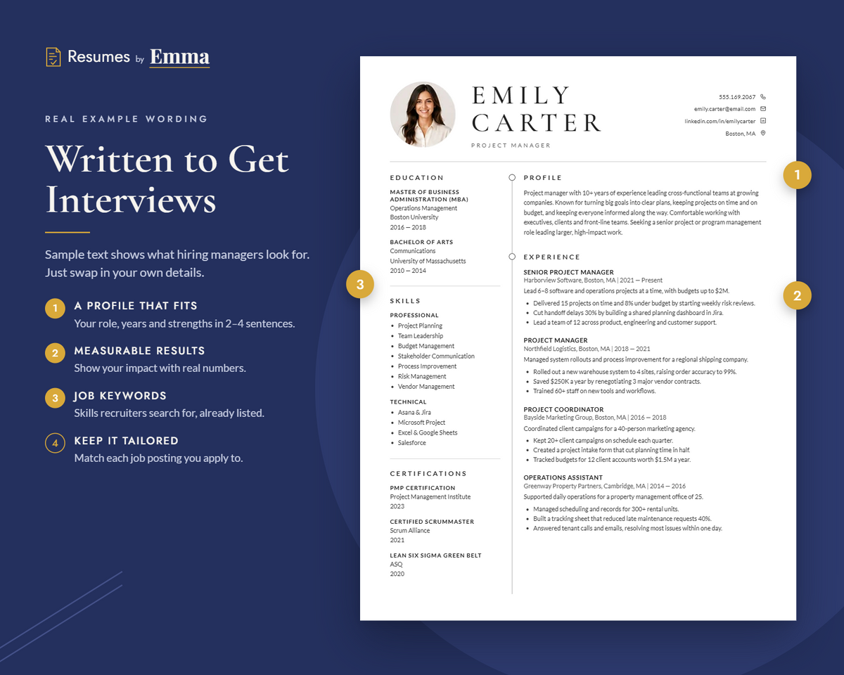 Resume Template Canva with Cover Letter, 1 Page CV Template Canva + 2 page resume for Canva, Minimalist Resume Professional CV with photo