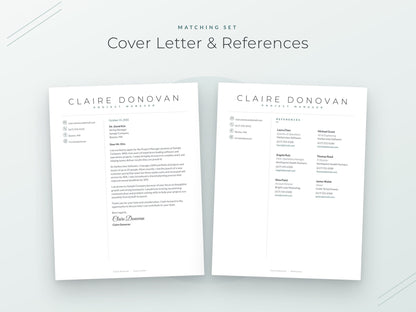 08 Cover Letter and References