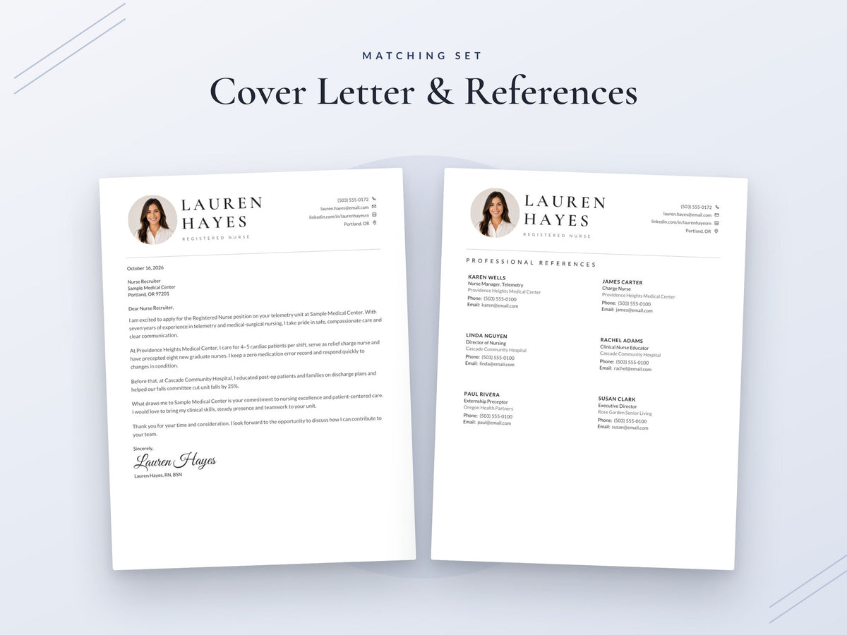 08 Cover Letter and References