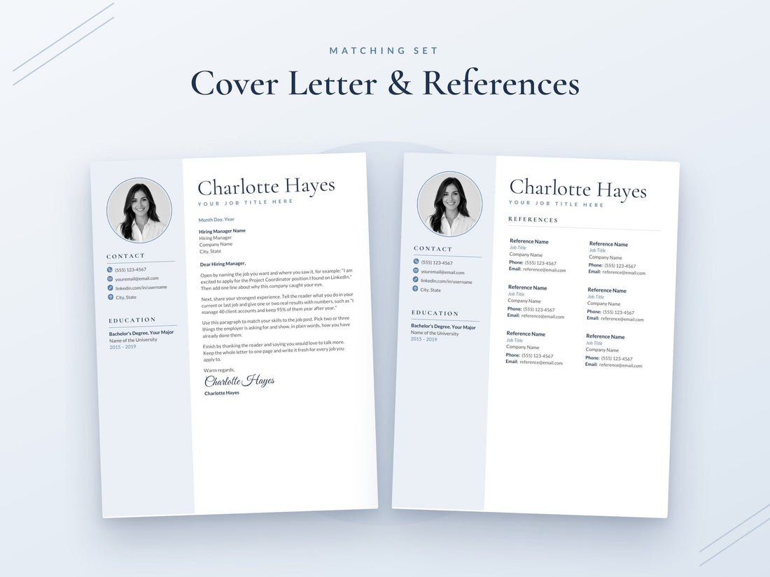 08 Cover Letter and References