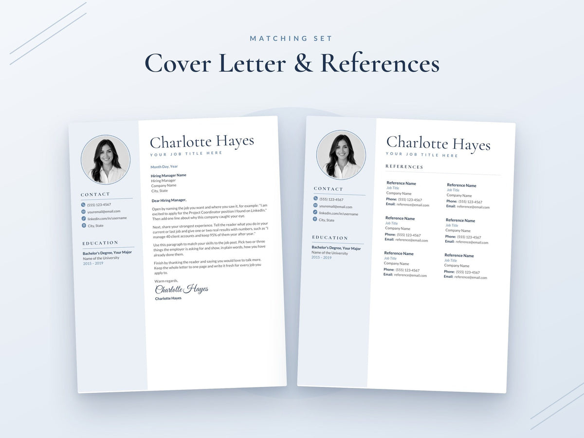 08 Cover Letter and References