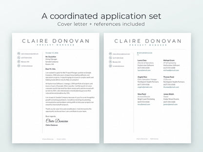 08 Cover Letter and References