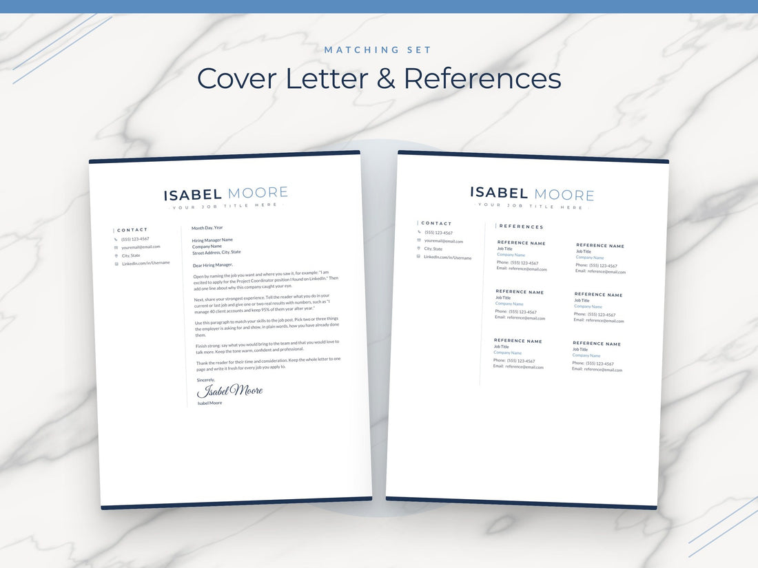 08 Cover Letter and References