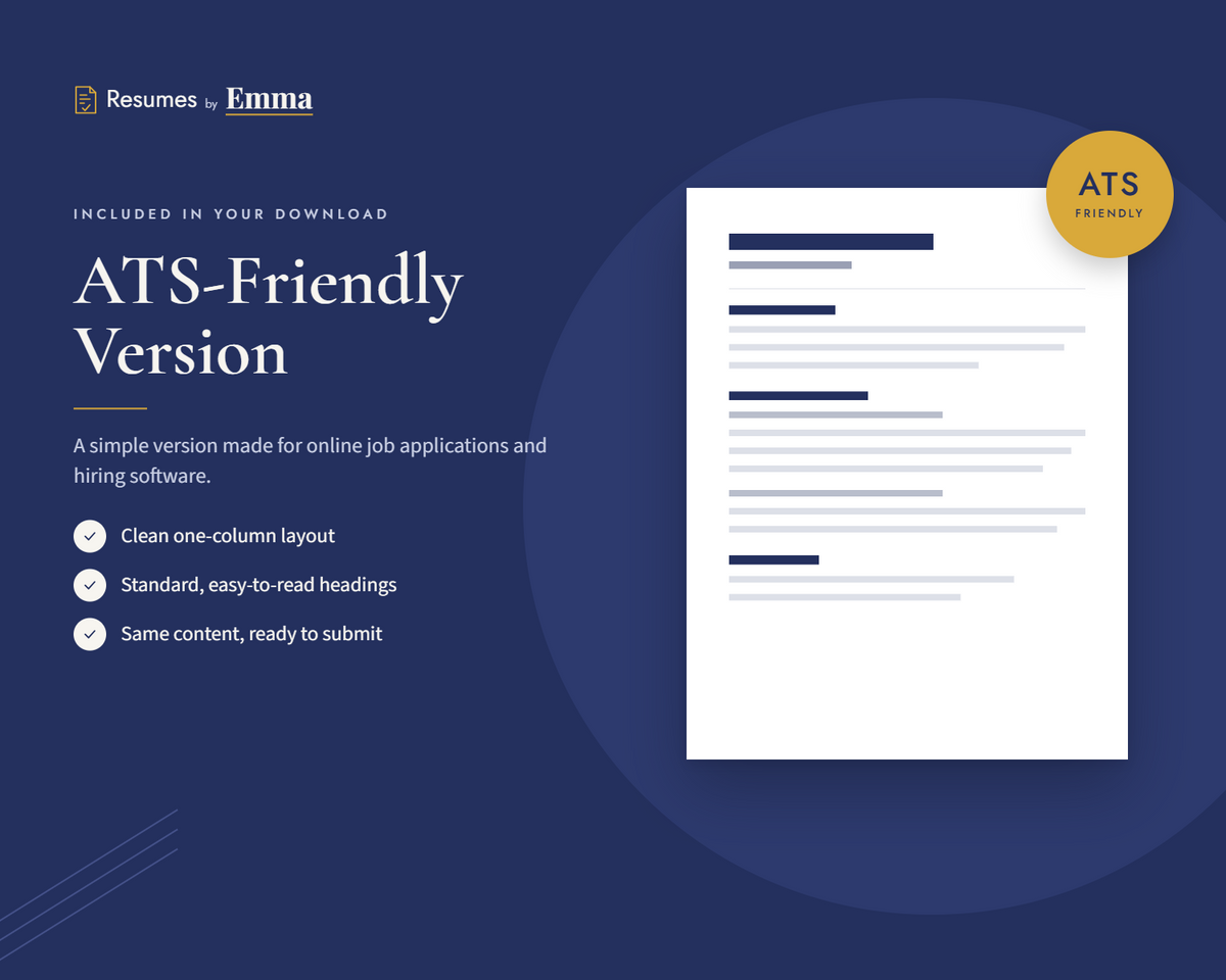 Nurse Practitioner Resume Template + Cover Letter | Modern Two-Page, ATS