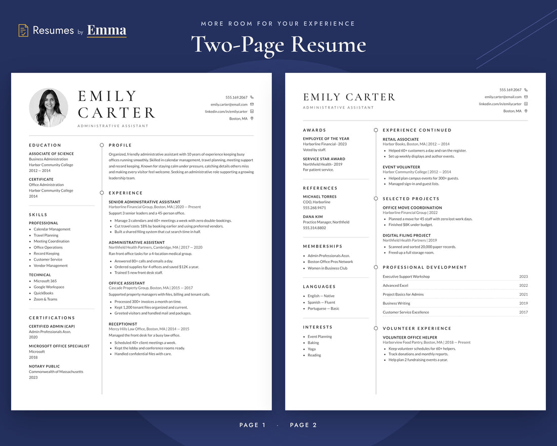 administrative-assistant 02 two-page