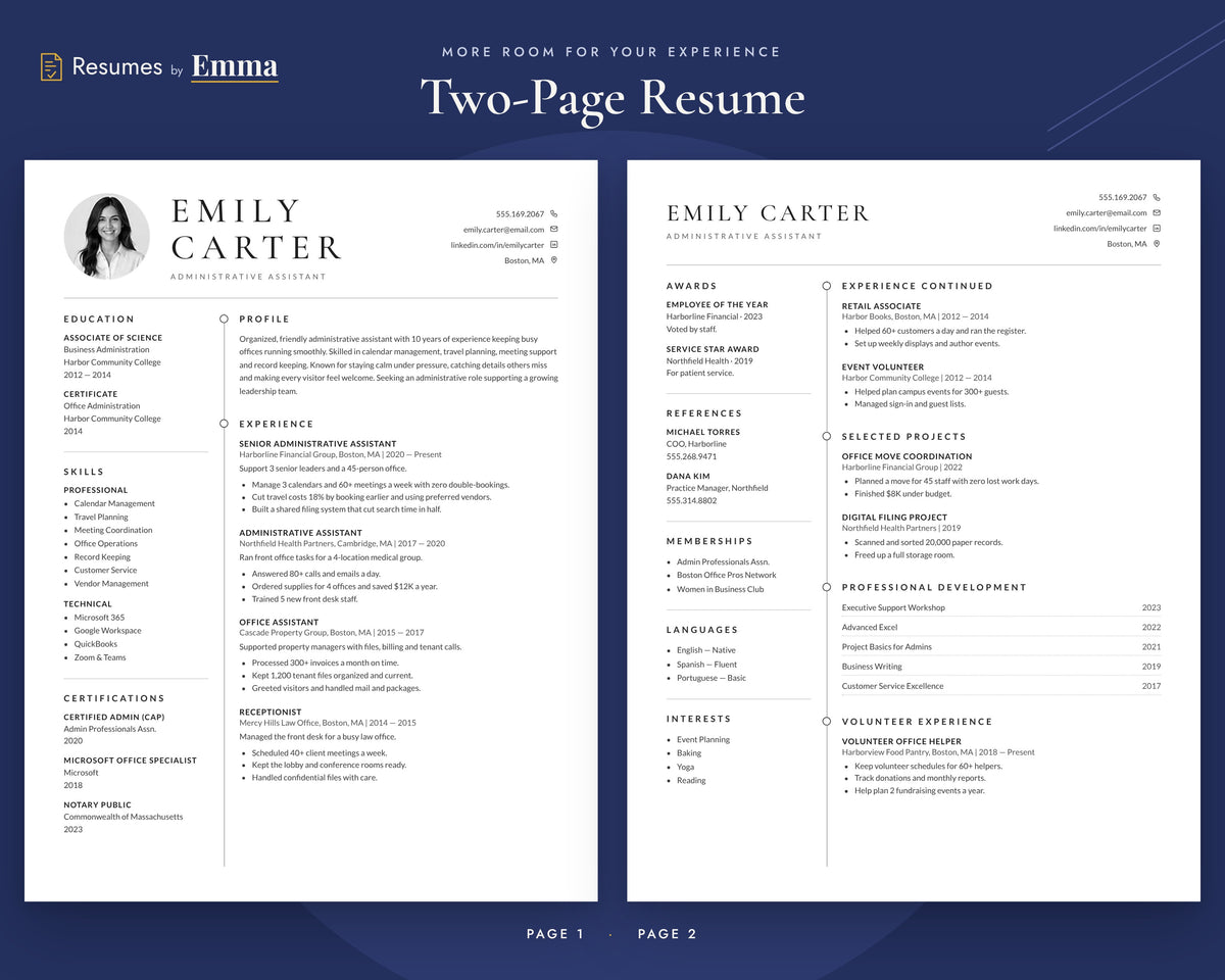 administrative-assistant 02 two-page