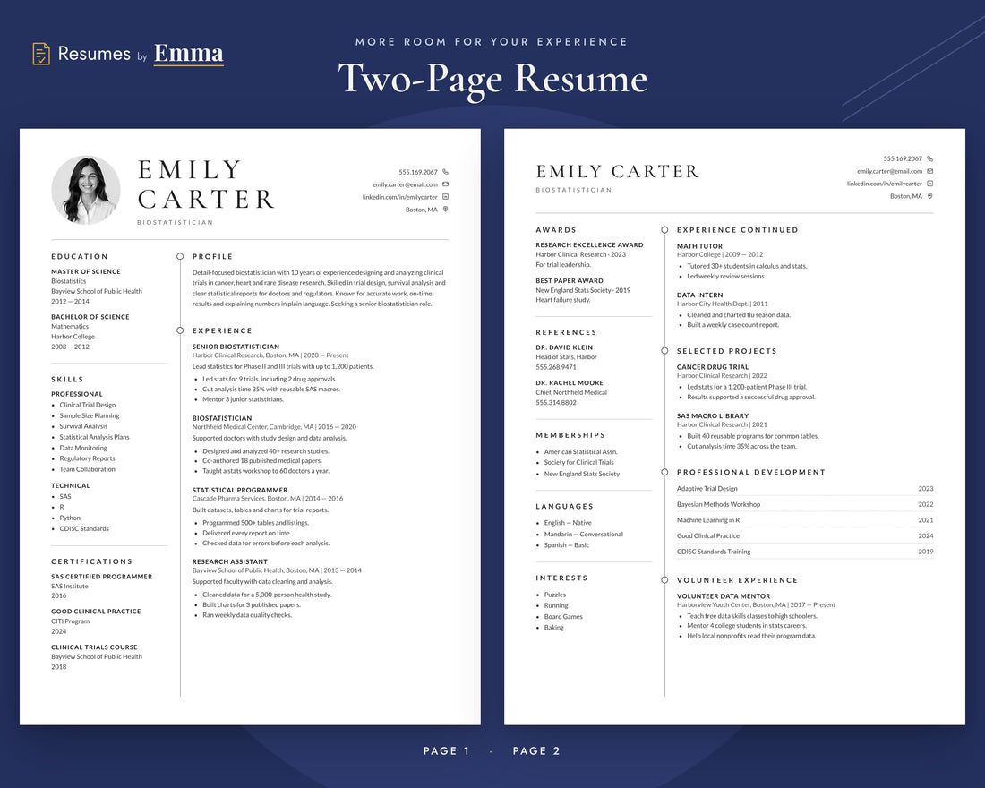 biostatistician 02 two-page