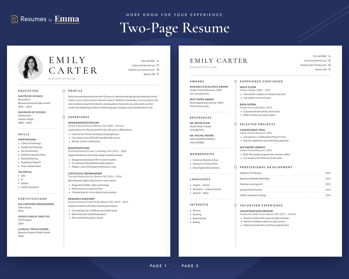 biostatistician 02 two-page