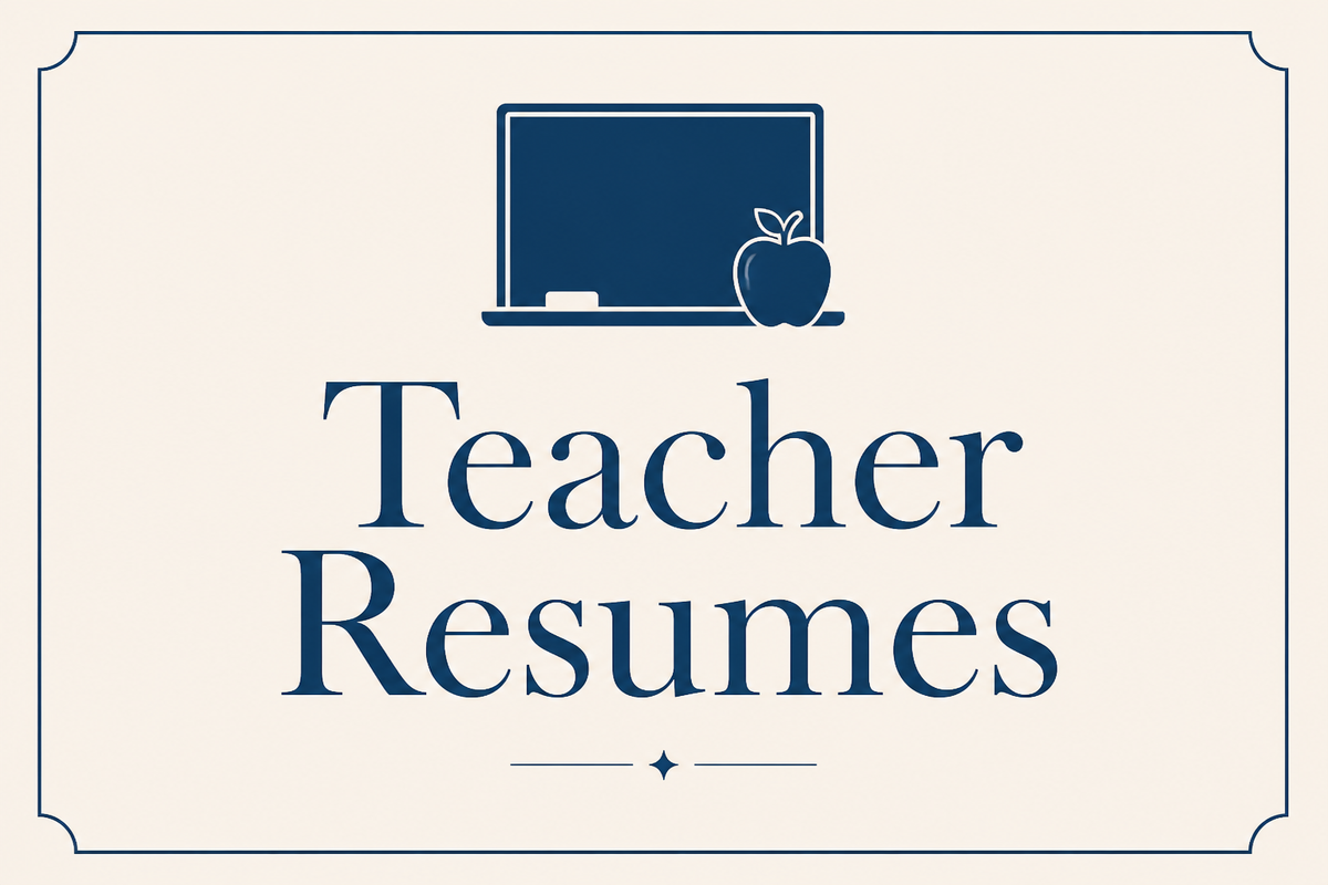 Teacher Resumes