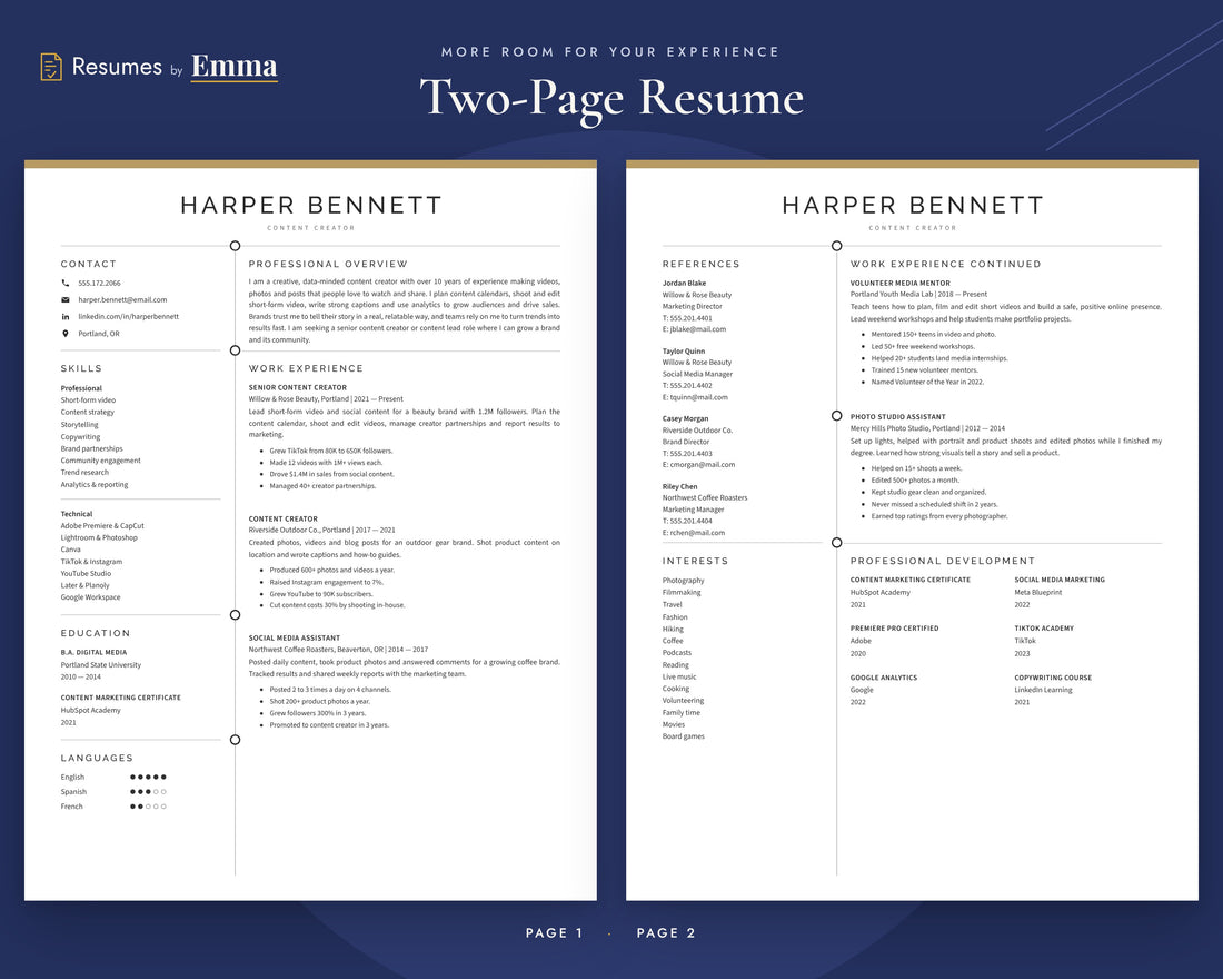 content-creator 02 two-page