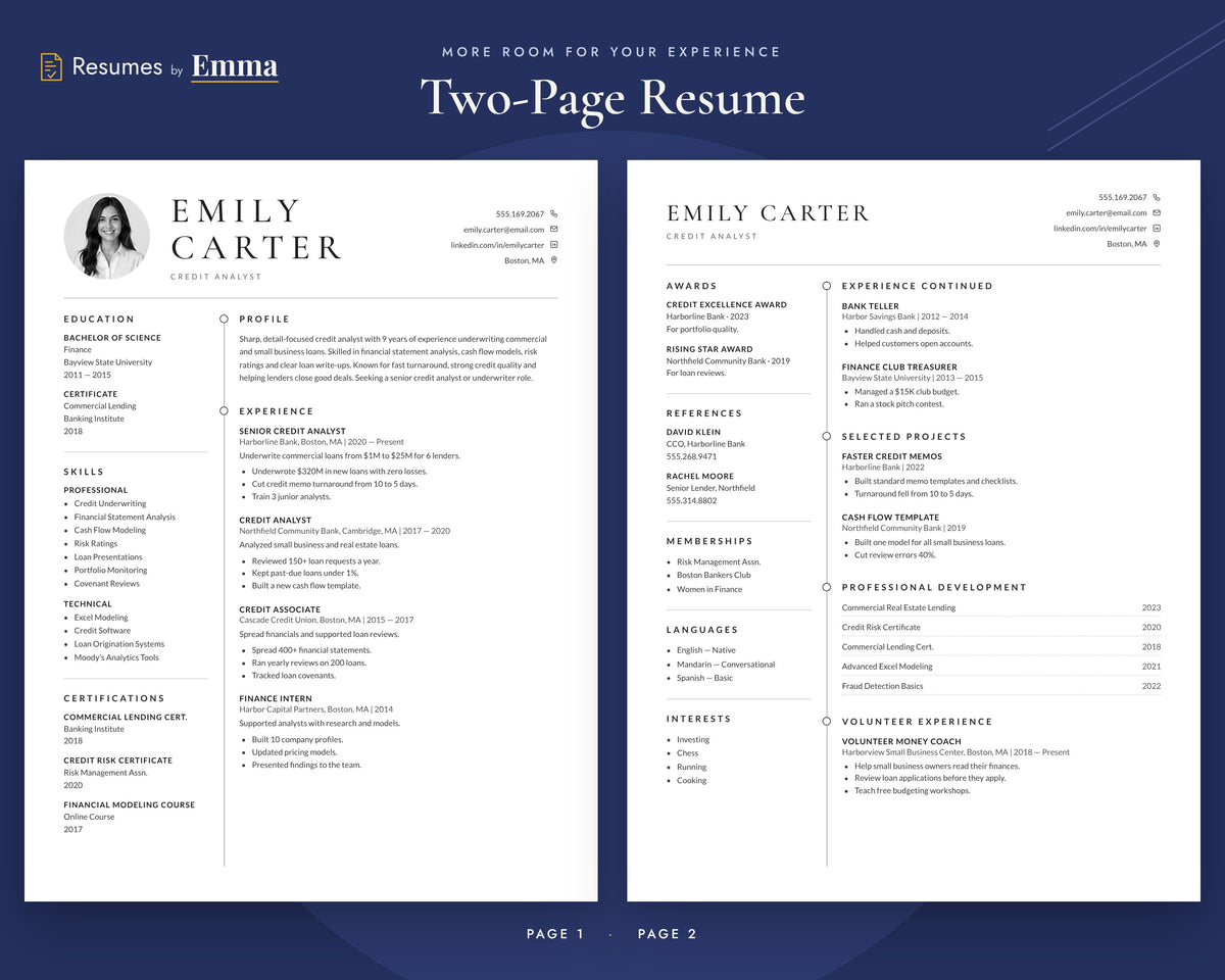 credit-analyst 02 two-page