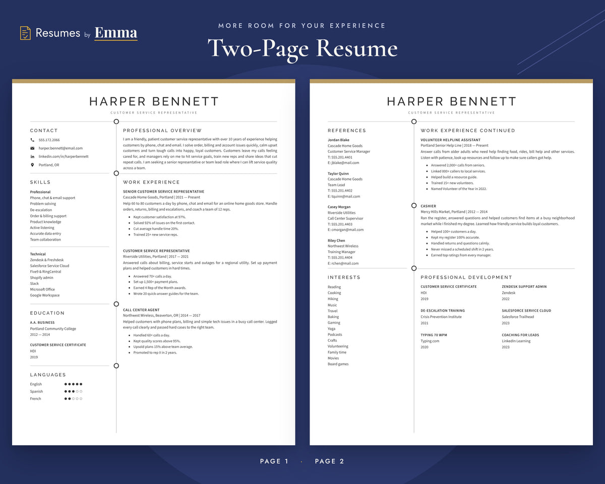 customer-service-representative 02 two-page