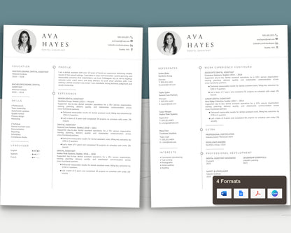 dental-assistant 02 two-page