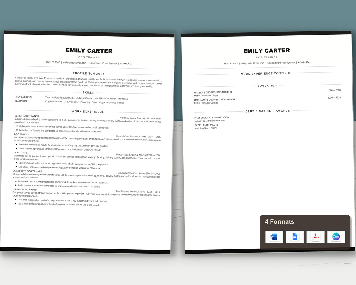 dog-trainer 02 two-page