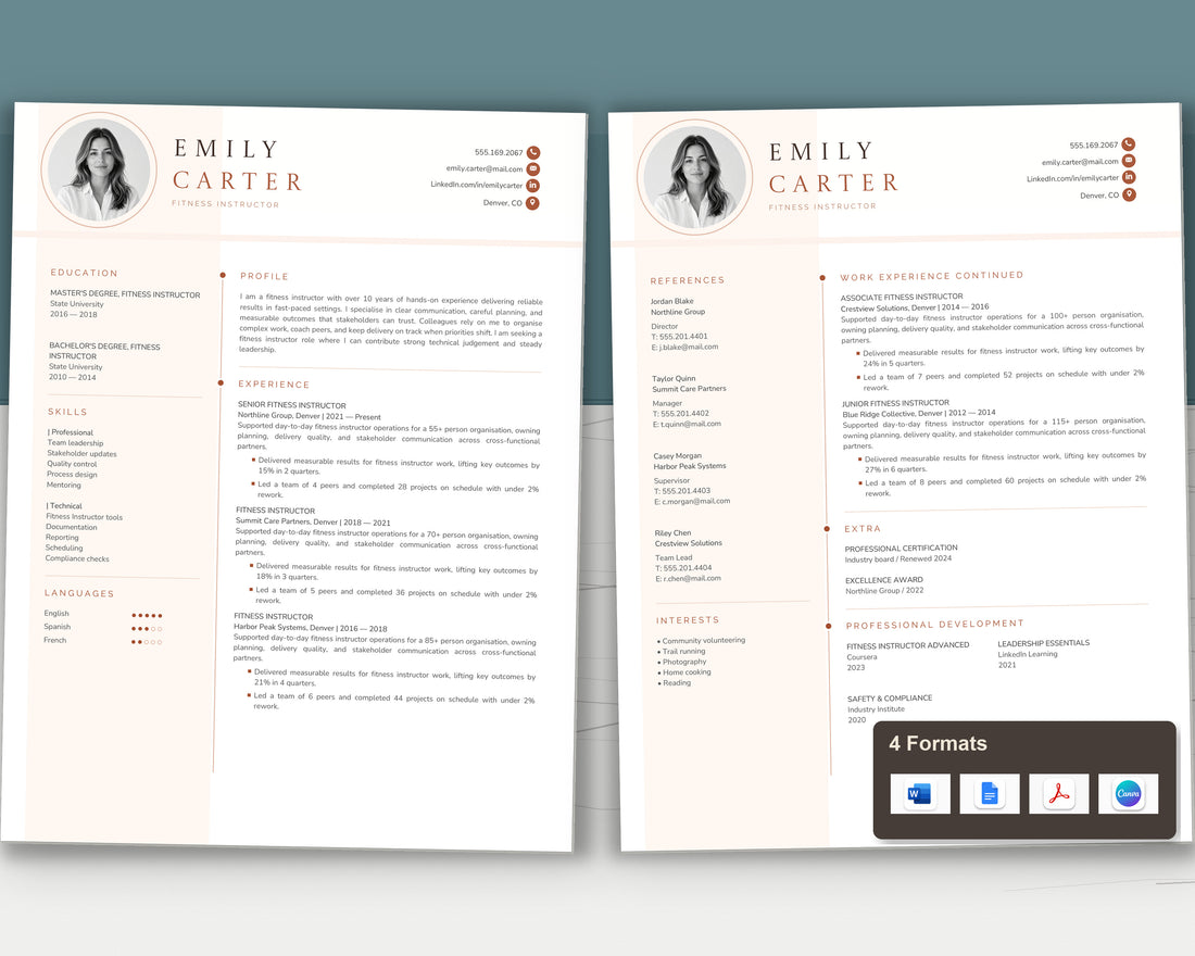 fitness-instructor 02 two-page