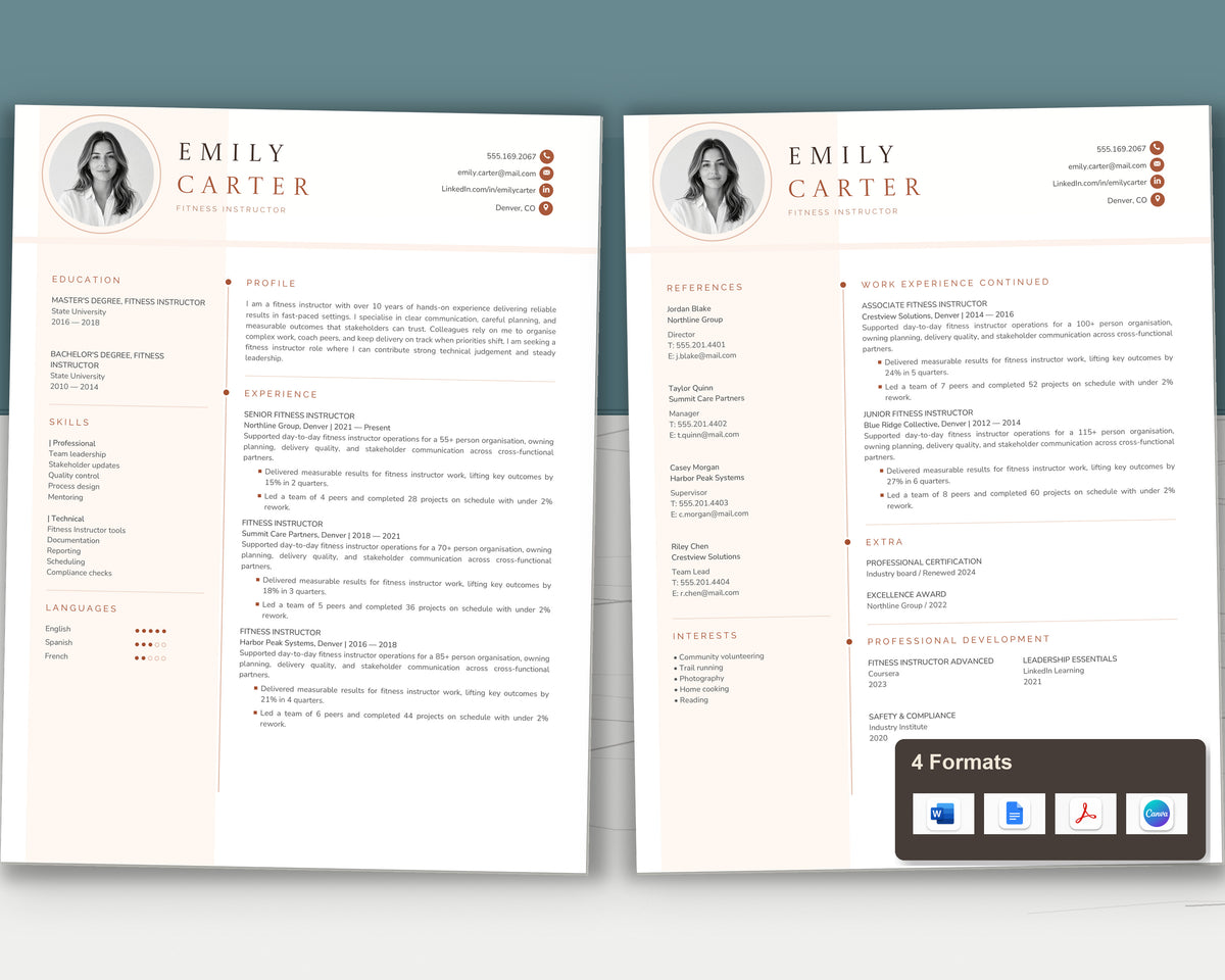 fitness-instructor 02 two-page