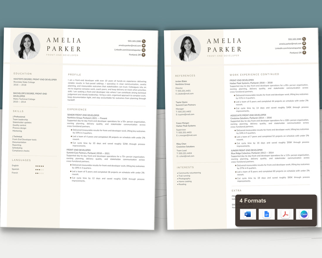 front-end-developer 02 two-page
