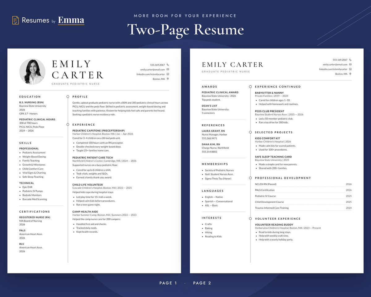 graduate-pediatric-nurse 02 two-page