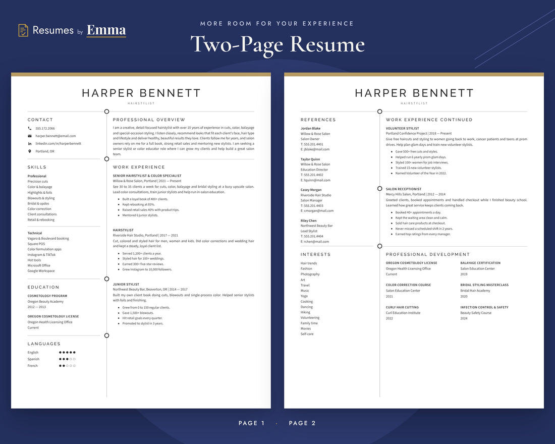 hairstylist 02 two-page