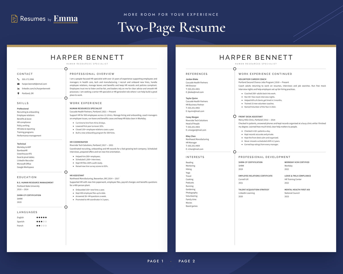 human-resources-specialist 02 two-page