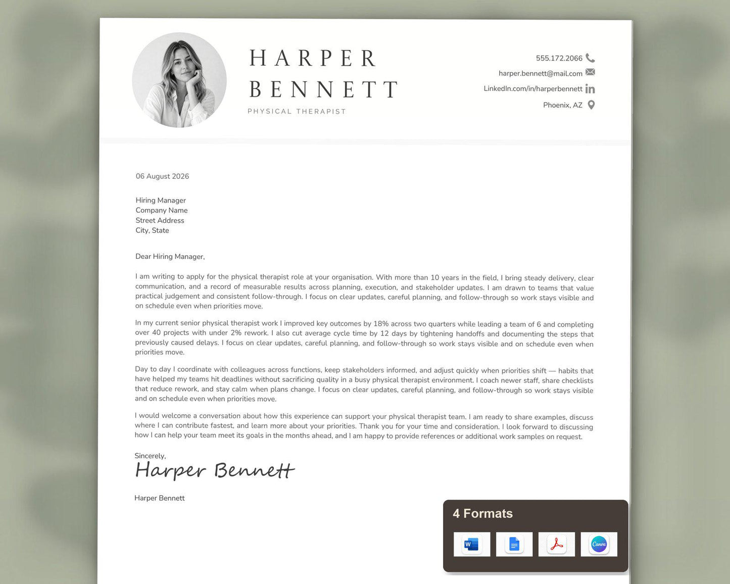 Physical Therapist Resume Template