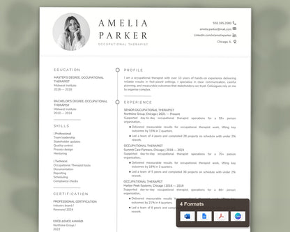Occupational Therapist Resume Template