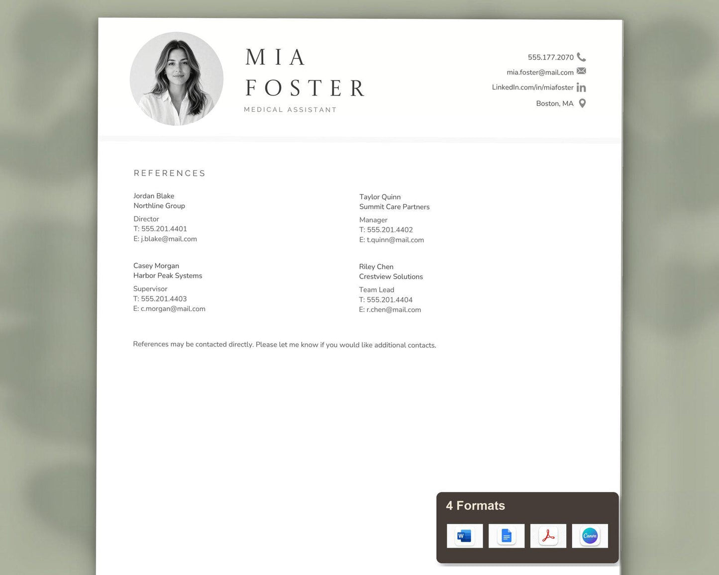 Medical Assistant Resume Template