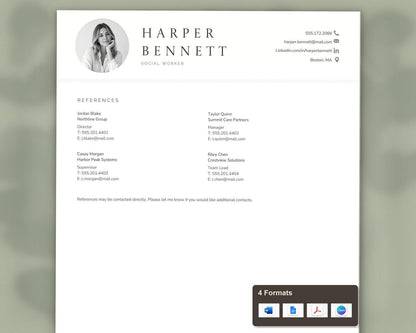 Social Worker Resume Template