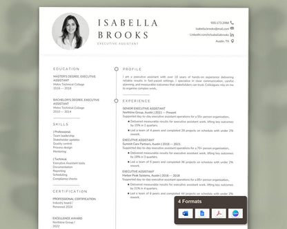 Executive Assistant Resume Template