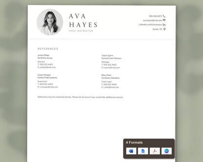 Yoga Instructor Resume Template