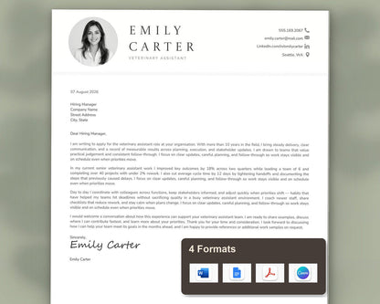 Veterinary Assistant Resume Template