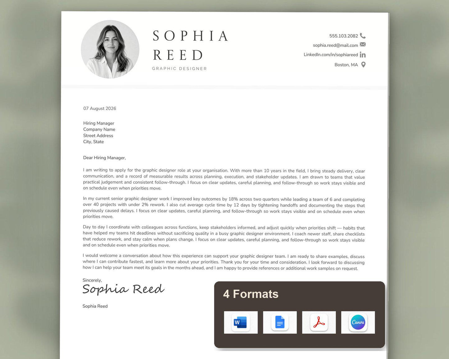 Graphic Designer Resume Template