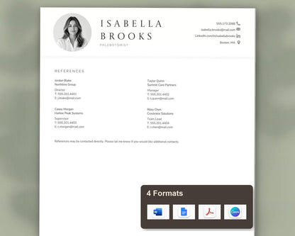 Phlebotomist Resume Template