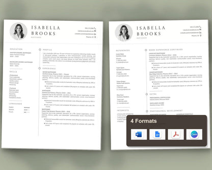 Bartender Resume Template