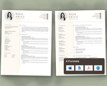 Wedding Officiant Resume Template